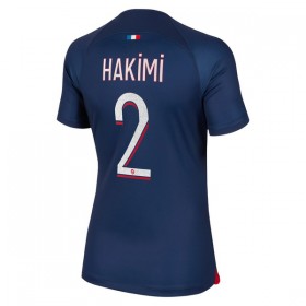 Koszulka Paris Saint-Germain 2023-24 Hakimi 2 Damska Domowe Koszulki Piłkarskie Krótki Rękaw